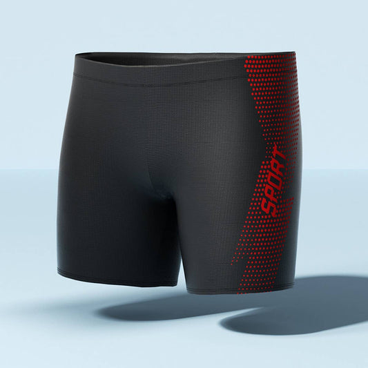 Men's Plus Size High Waist Swim Trunks