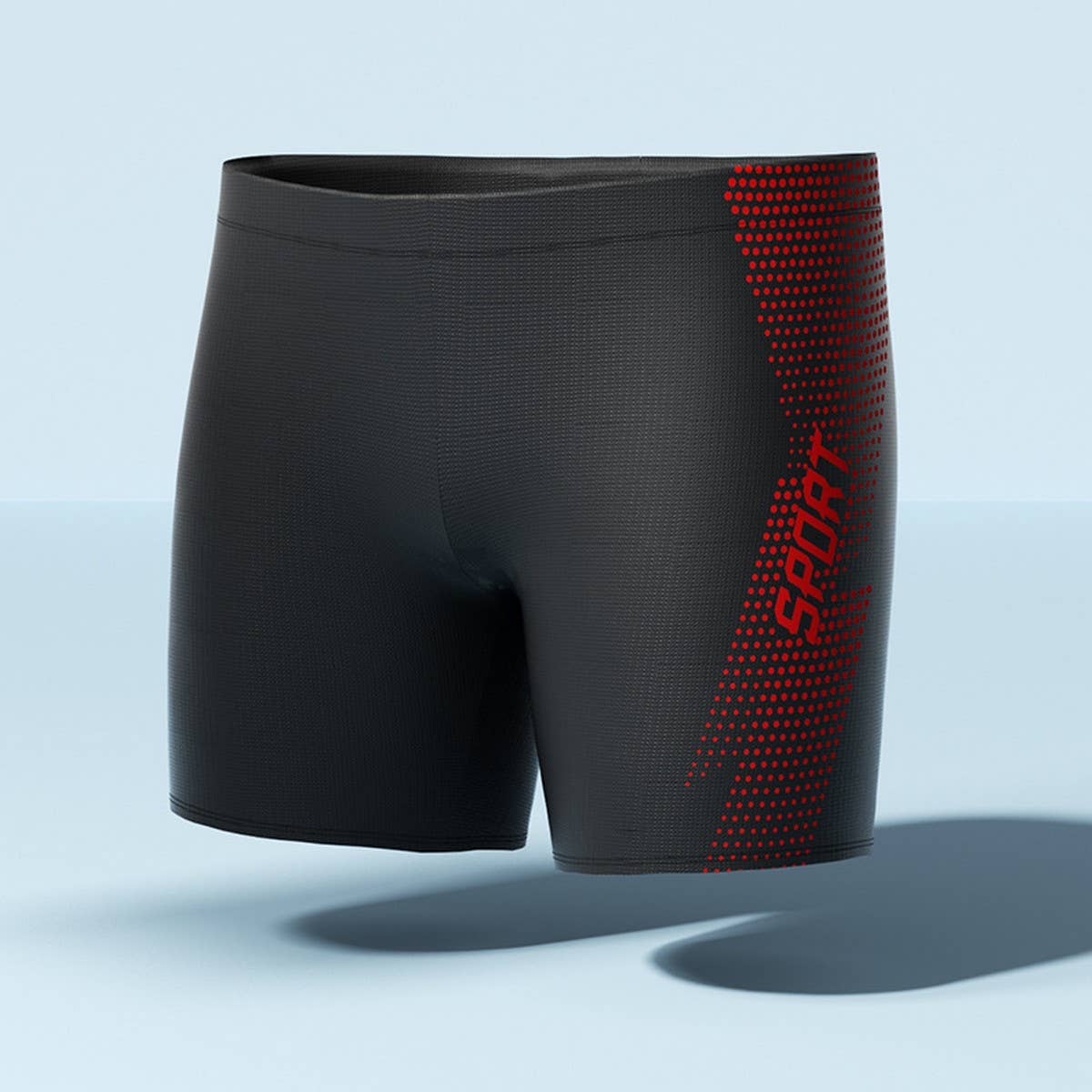 Men's High Waist Quick Dry Swim Trunks with Liner