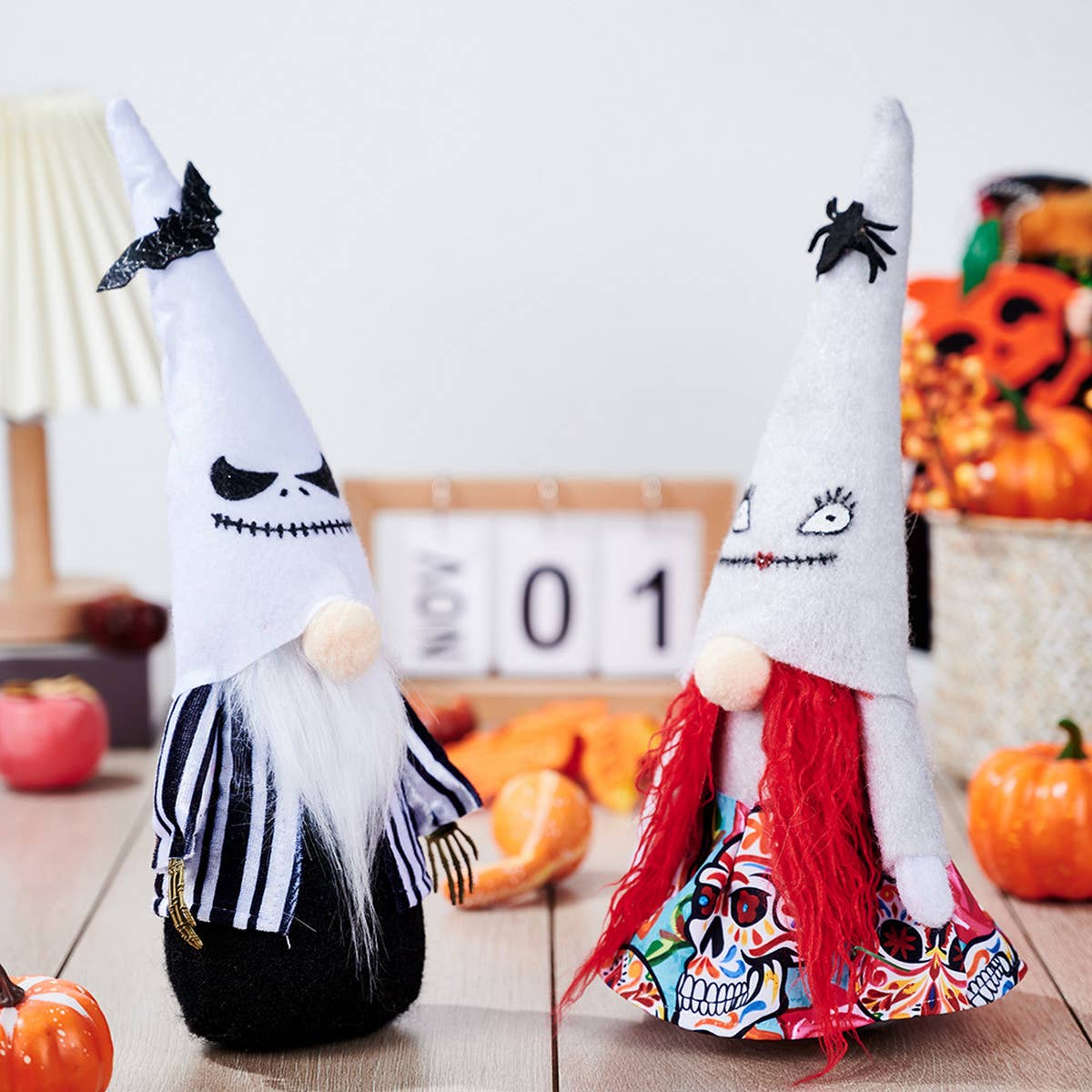 HALLOWEEN GHOST BAT POINTED HAT DOLL ORNAMENT