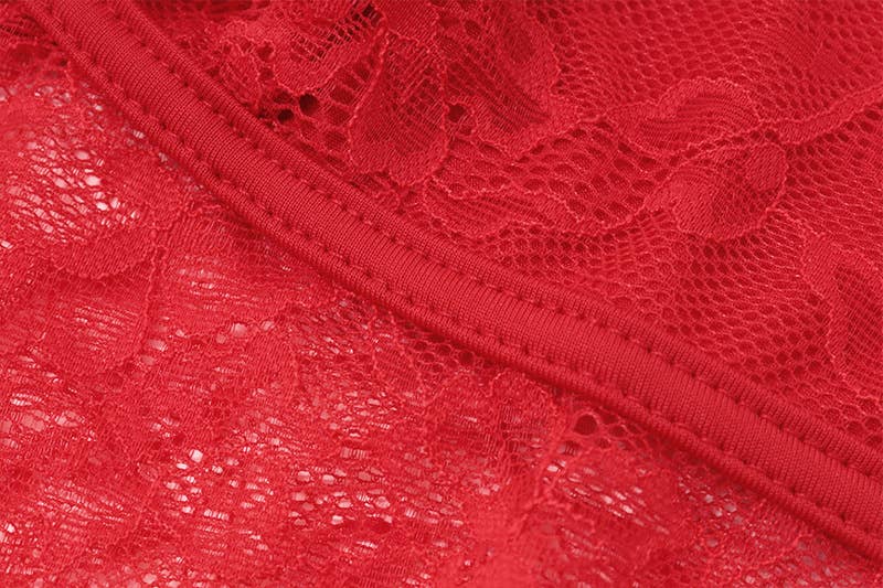 Sexy V-neck Lace Sheer Slim Fit Cami Top