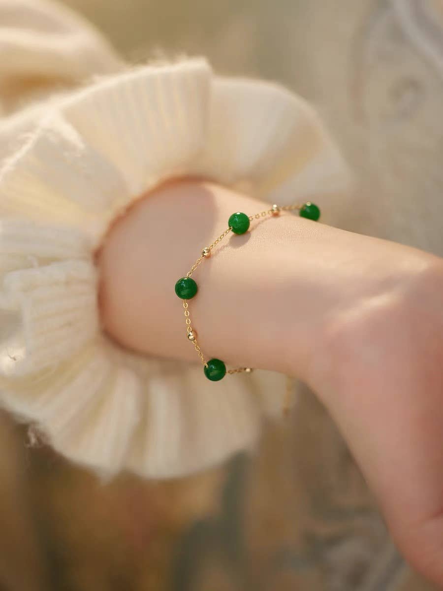 Baroque natural freshwater pearl bracelet