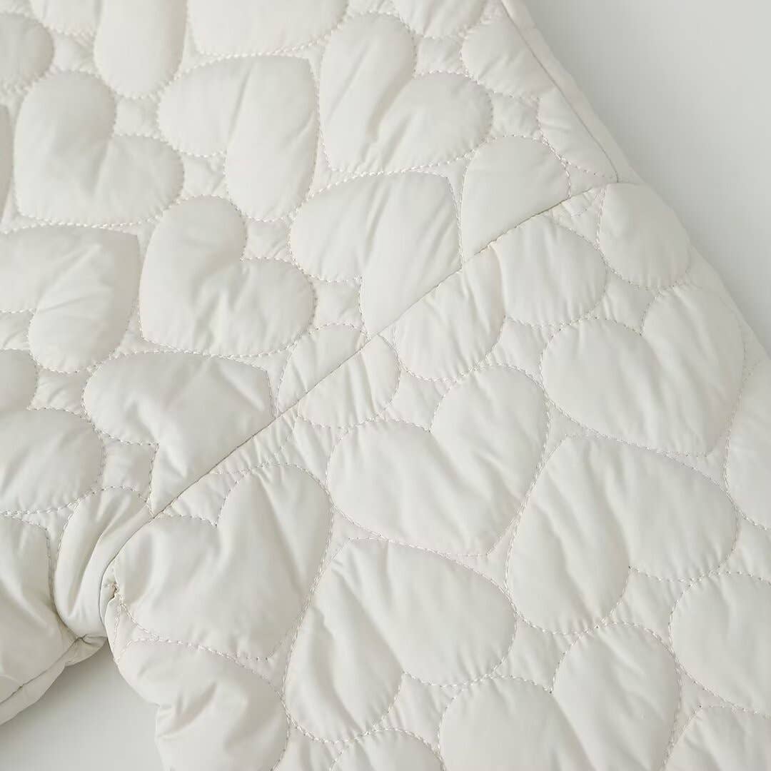 Thin diamond lattice cotton-padded clothes