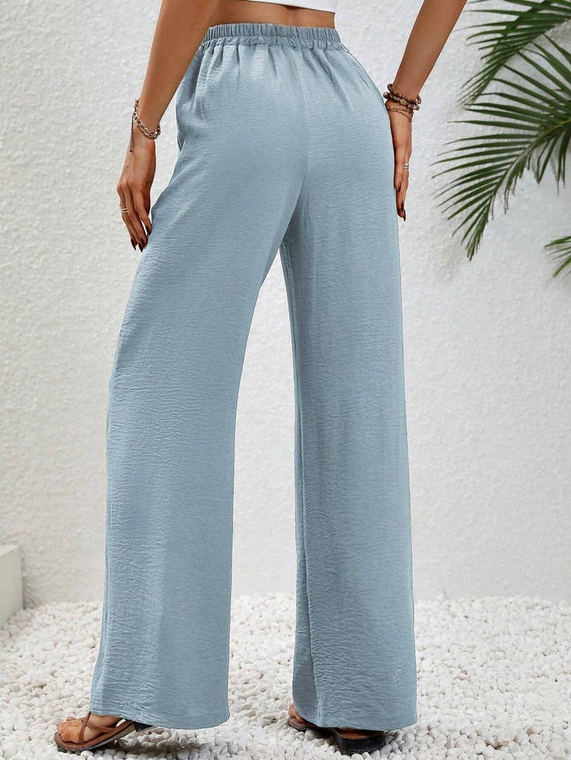 All-in-one floor-length straight leg pants