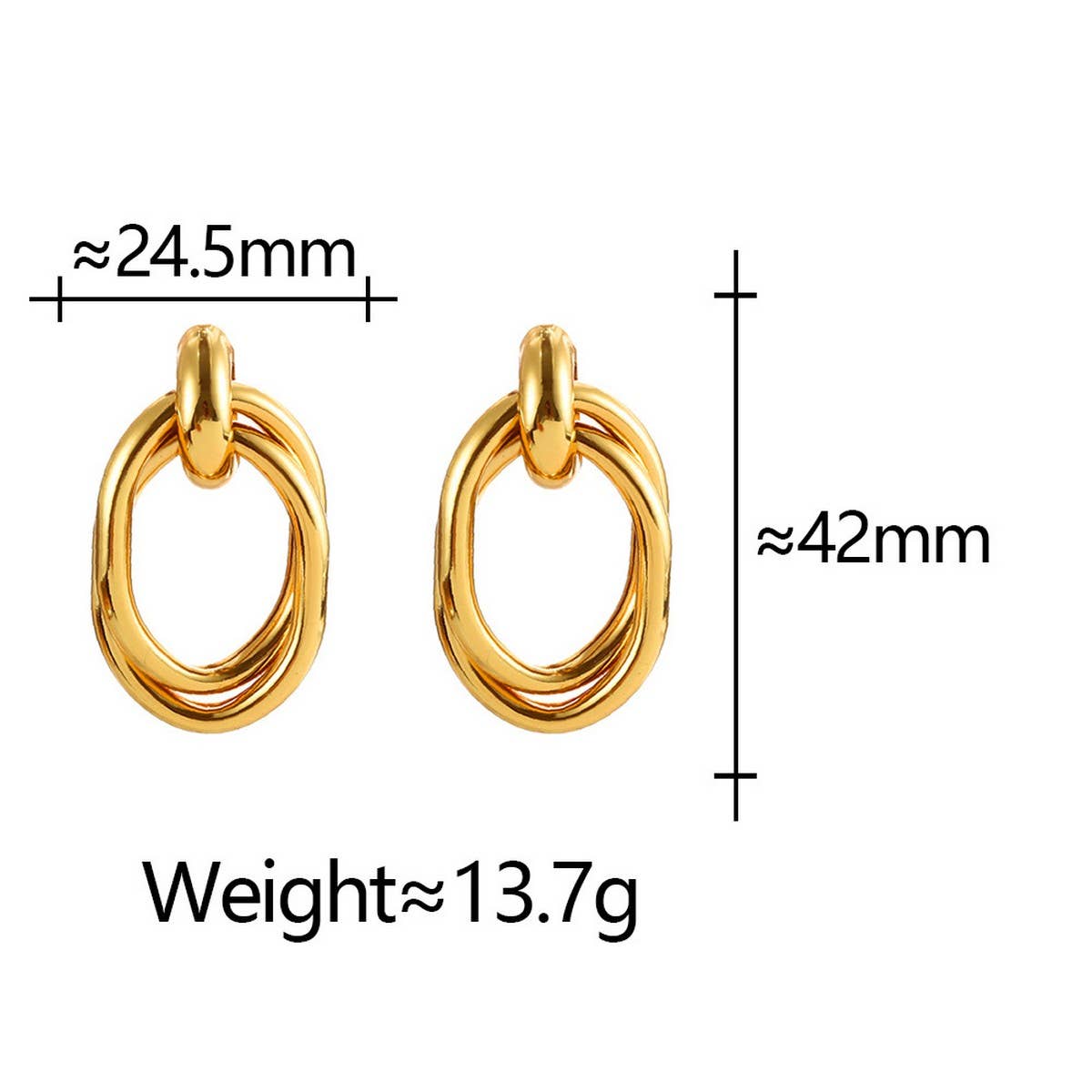 FASHIONABLE GEOMETRIC EXAGGERATED RETRO EARRINGS_CWAJE3144