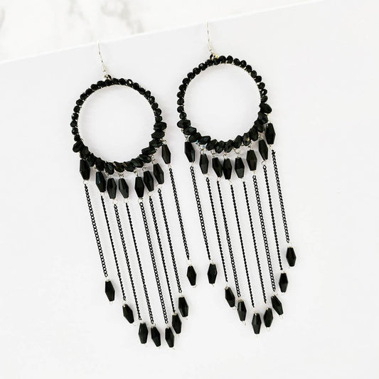 STYLISH TASSEL HANDMADE BEADED EARRINGS_CWAJE0842
