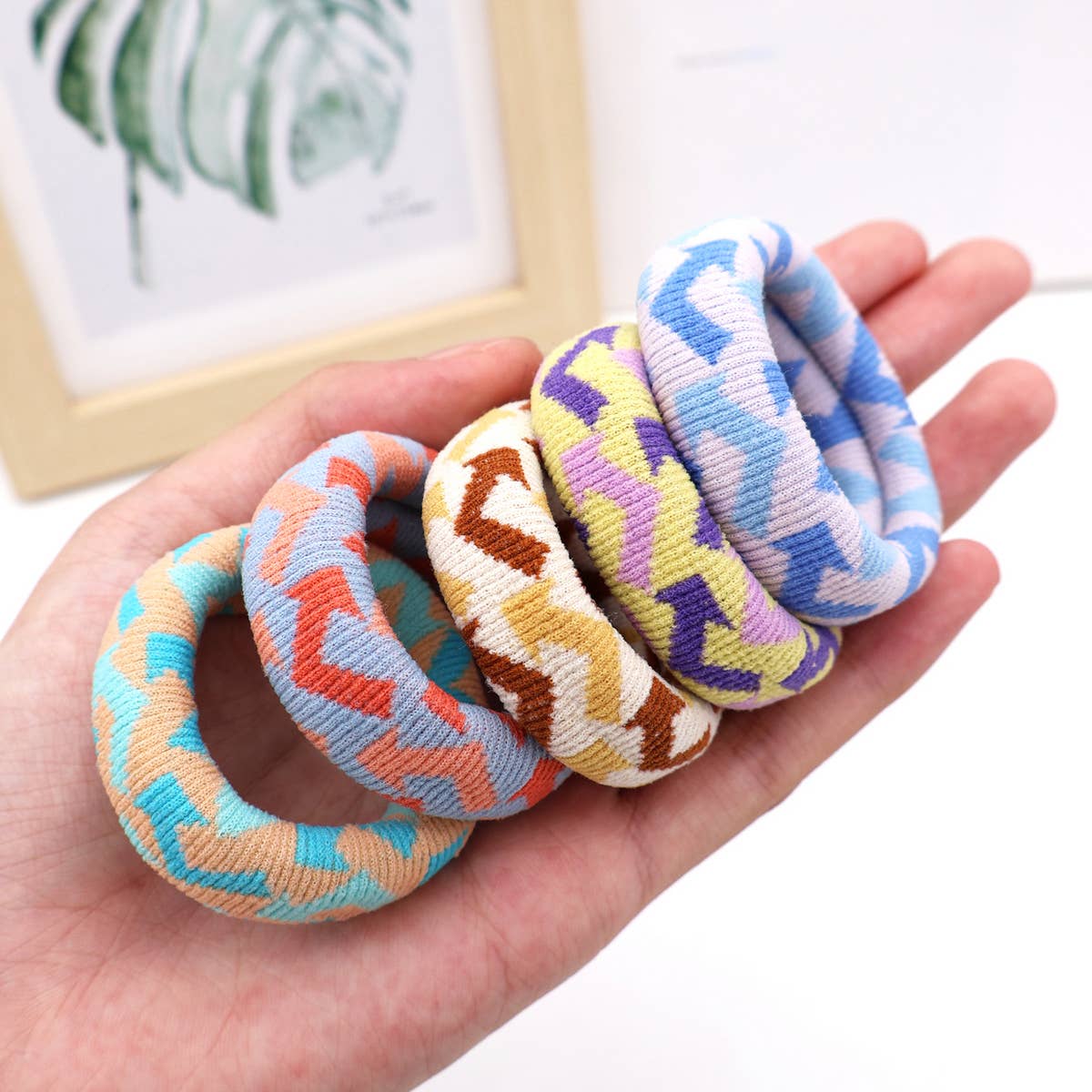 FASHION  WIDENED HAIR TIES(5PCS/BOX)_CWAHA0504