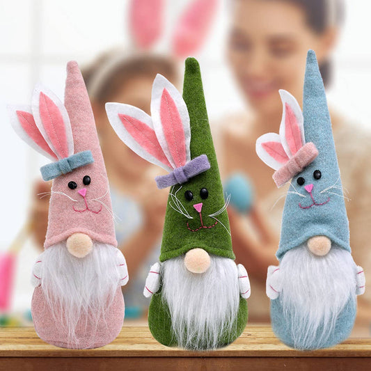 CWMM9491_EASTER CARTOON CUTE WHITE BEARD DOLL ORNAMENTS