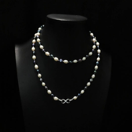 LUXURY RETRO NATURAL FRESHWATER PEARL NECKLACE