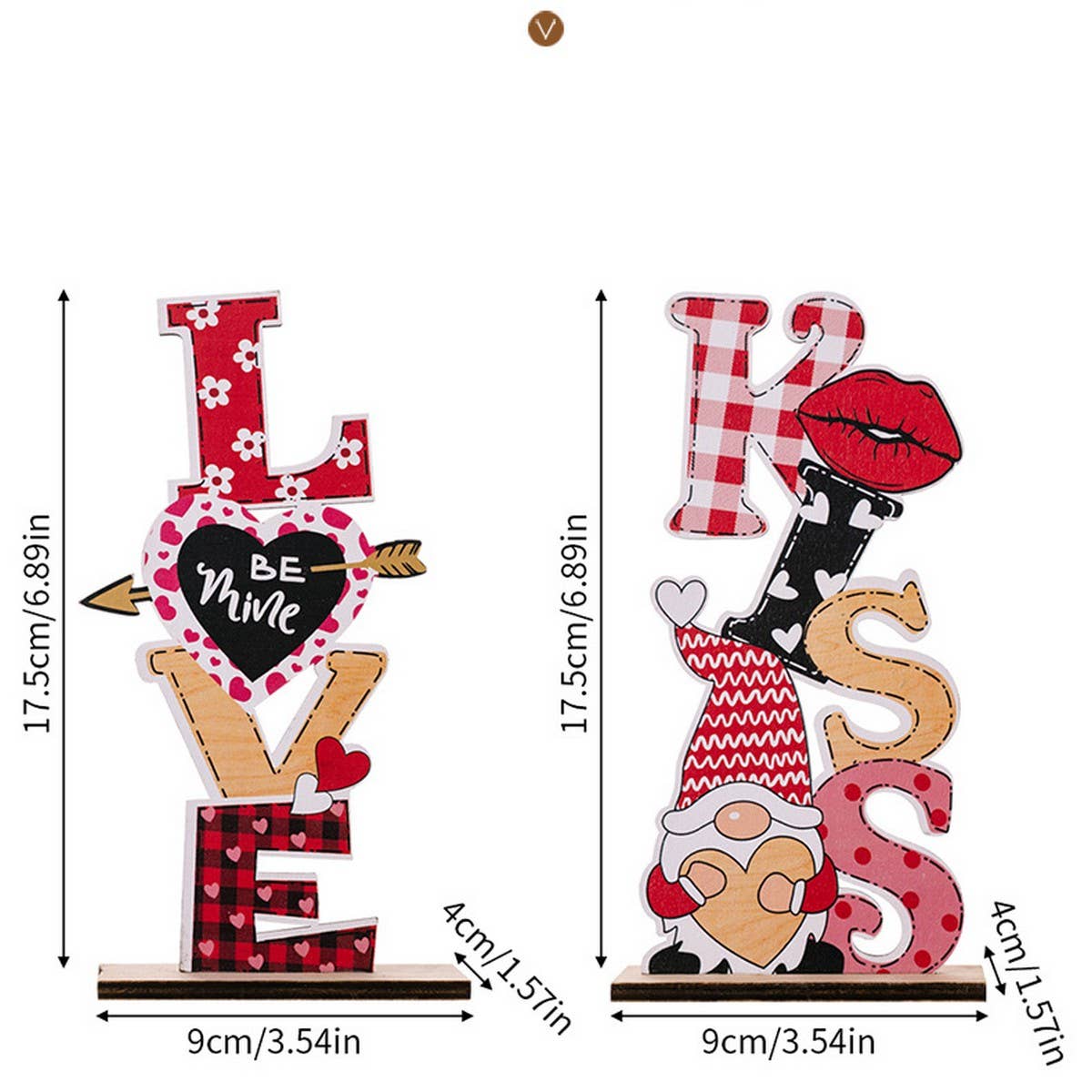 CWMM10280_VALENTINE WOODEN LOVE TABLETOP DECORATION