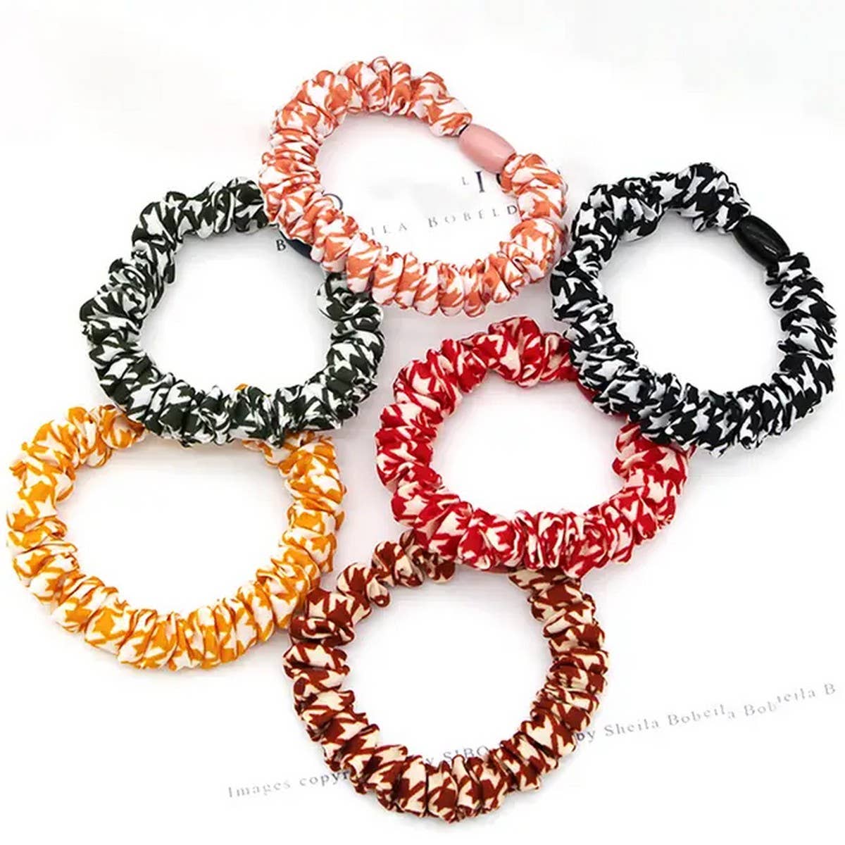 6PCS MIX PATTERN SCRUNCHIE_CWAHA0166