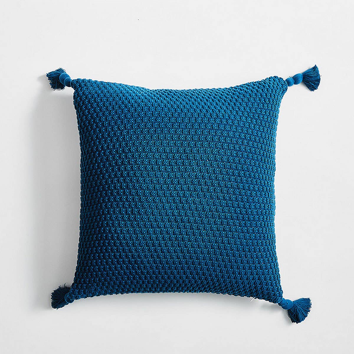 SIMPLE HANDMADE FOUR-CORNER TASSEL THROW PILLOW_CWMM2382