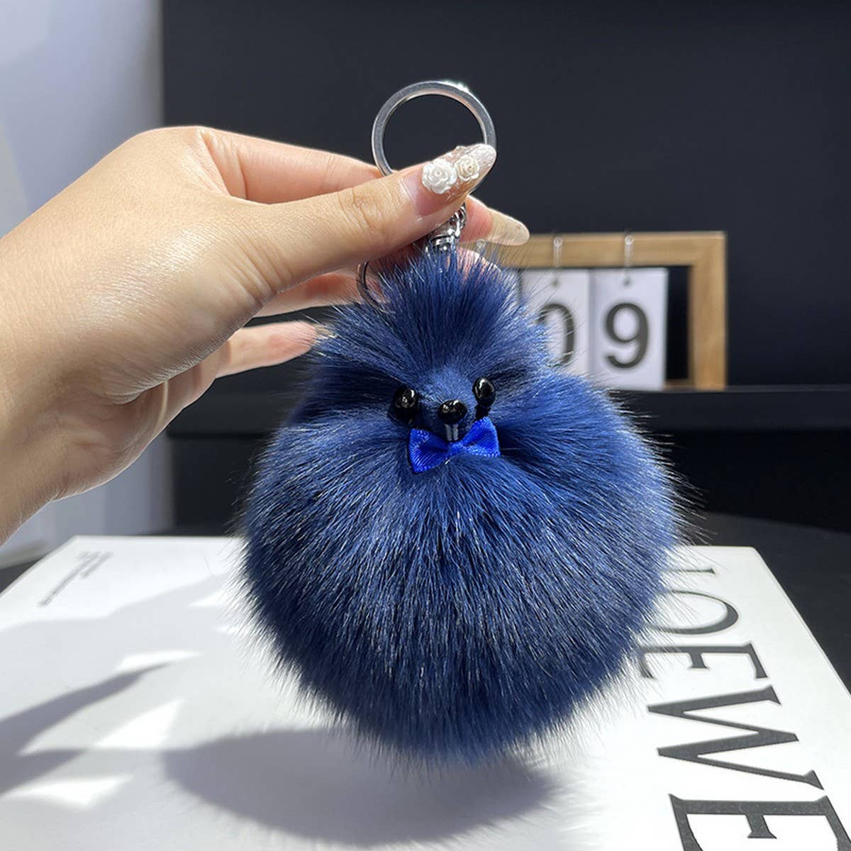 CUTE FOX FUR TAIL DOLL CAR KEYCHAIN BAG PENDANT