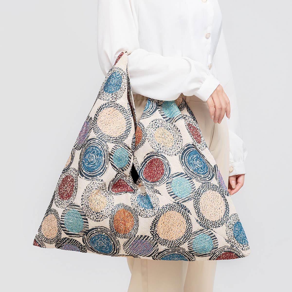 RETRO BOHEMIAN CANVAS BAG UNDERARM BAG TOTE BAG_CWAB1993