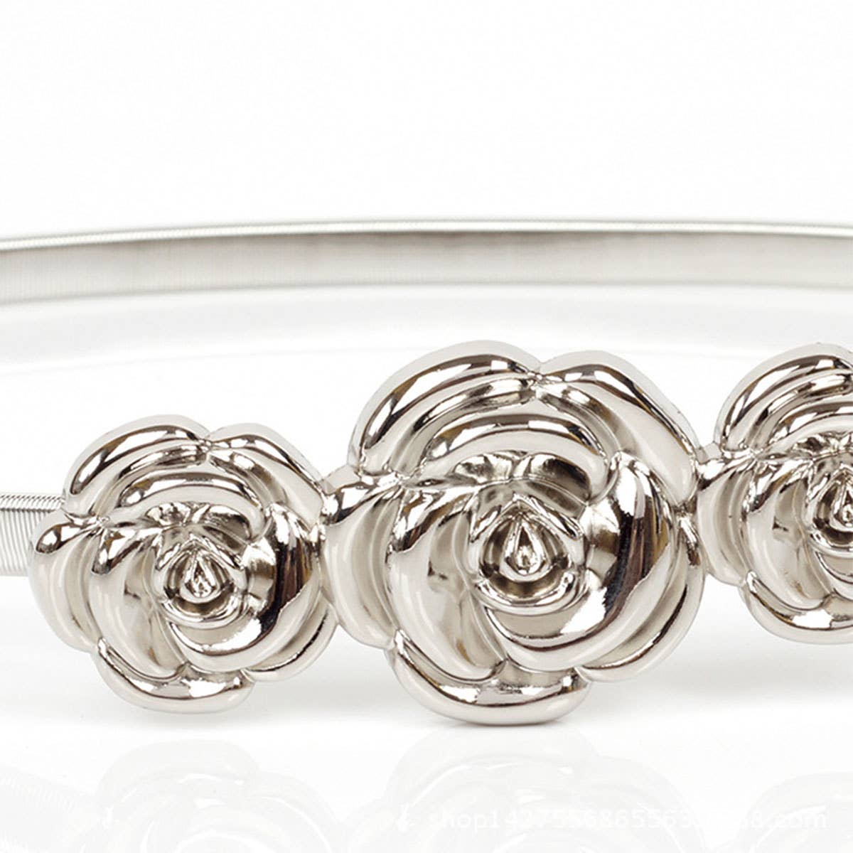 WOMEN FLOWER PATTERN BELT WAIST CHAIN_CWABE0215