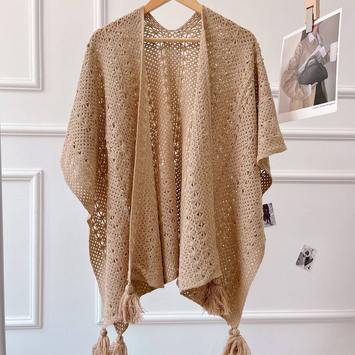 CWASC03125_AUTUMN SOLID COLOR SHAWL CAPE FOR WOMEN