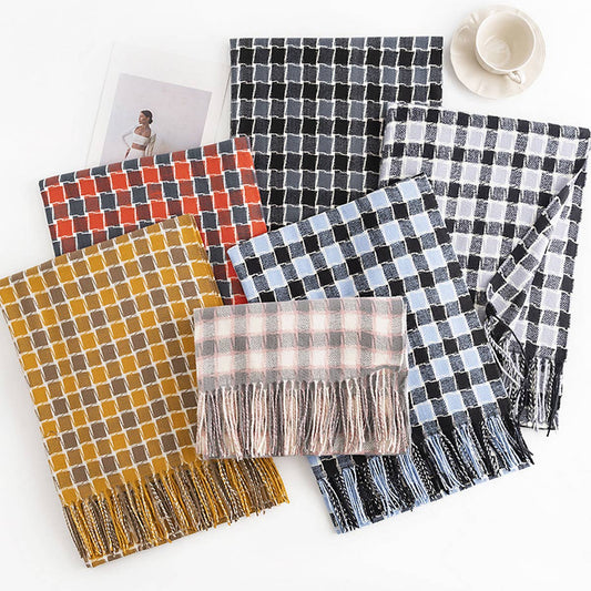 FASHIONABLE BRITISH PLAID SCARF_CWASC1012
