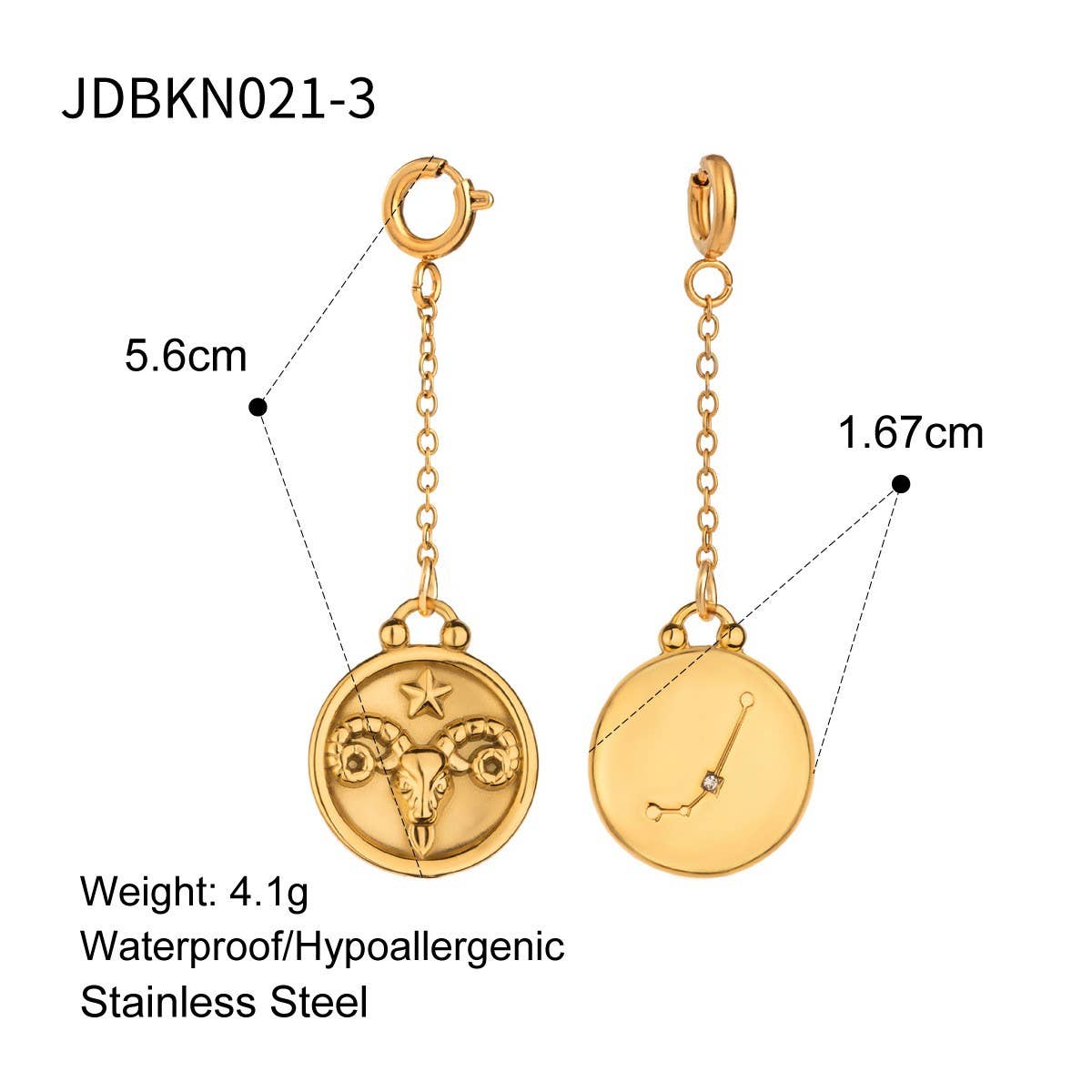 JEWELRY TWELVE CONSTELLATIONS BIKINI DIY PENDANT