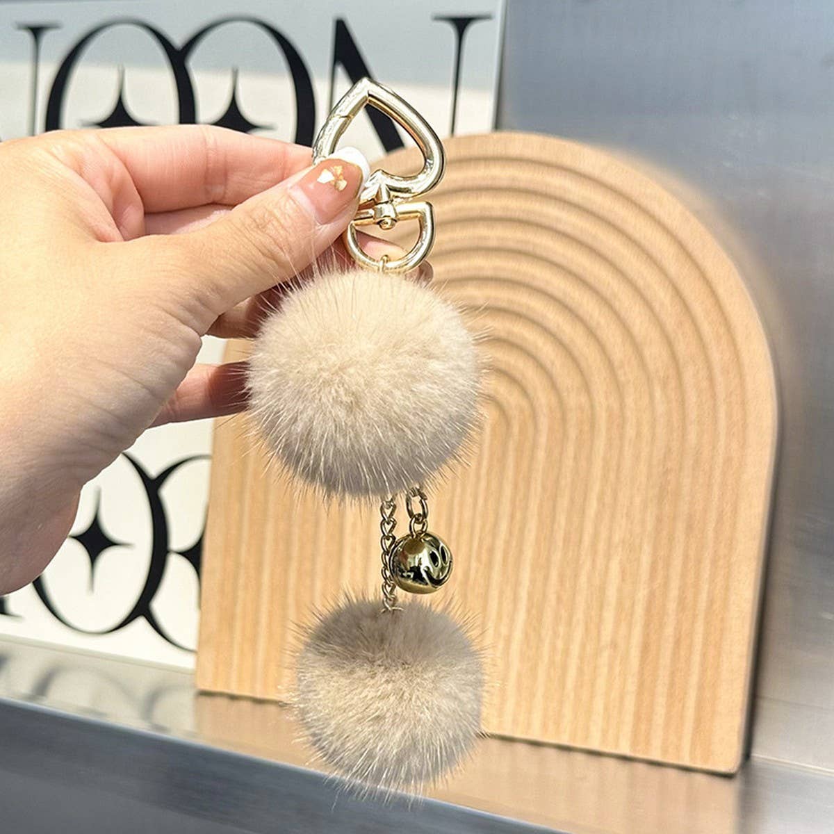 CUTE FUR BALL PENDANT BAG ORNAMENT CAR KEYCHAIN