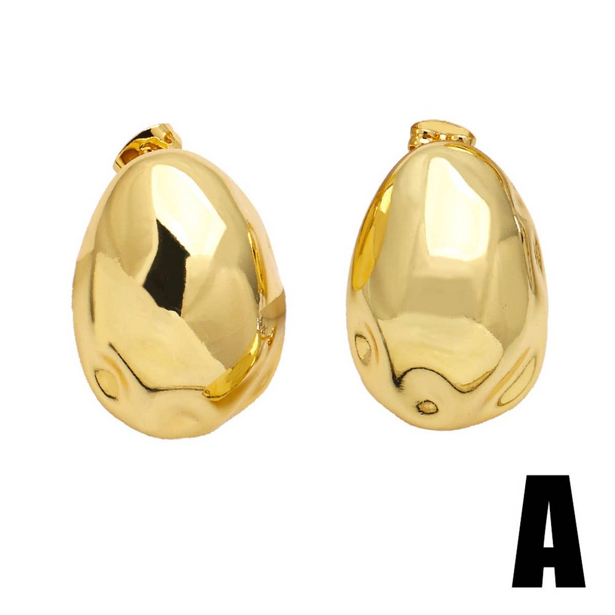 VERSATILE RETRO GOLD PLATED EARRINGS
