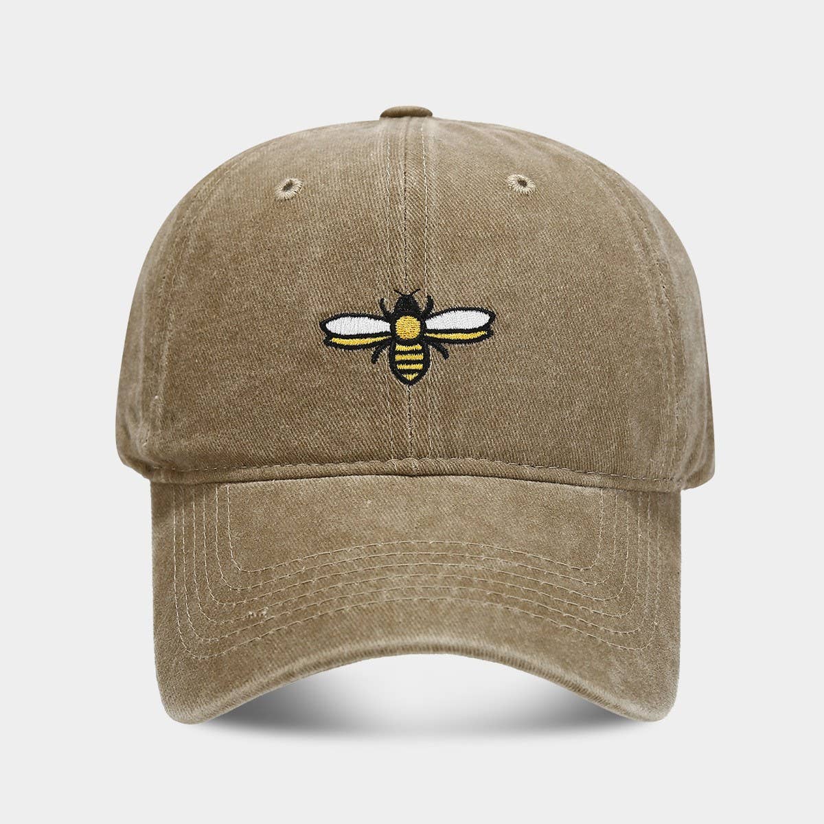 Bee Embroidery Baseball Cap -  Outdoor Sun Hat CWAH2020