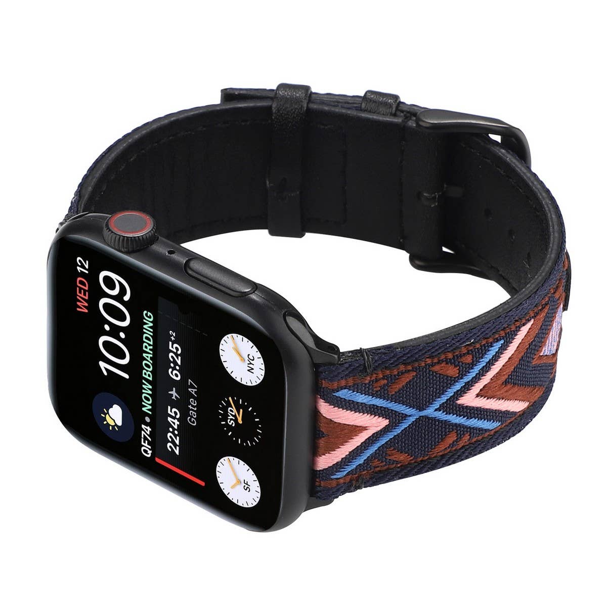 APPLE WATCH/IWATCH9 ETHNIC STYLE LEATHER STRAP_CWWW0059