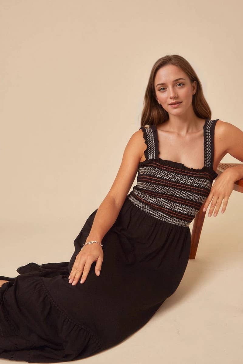 CWDMD6387_SLEEVELESS PATCHWORK MAXI VACATION DRESS