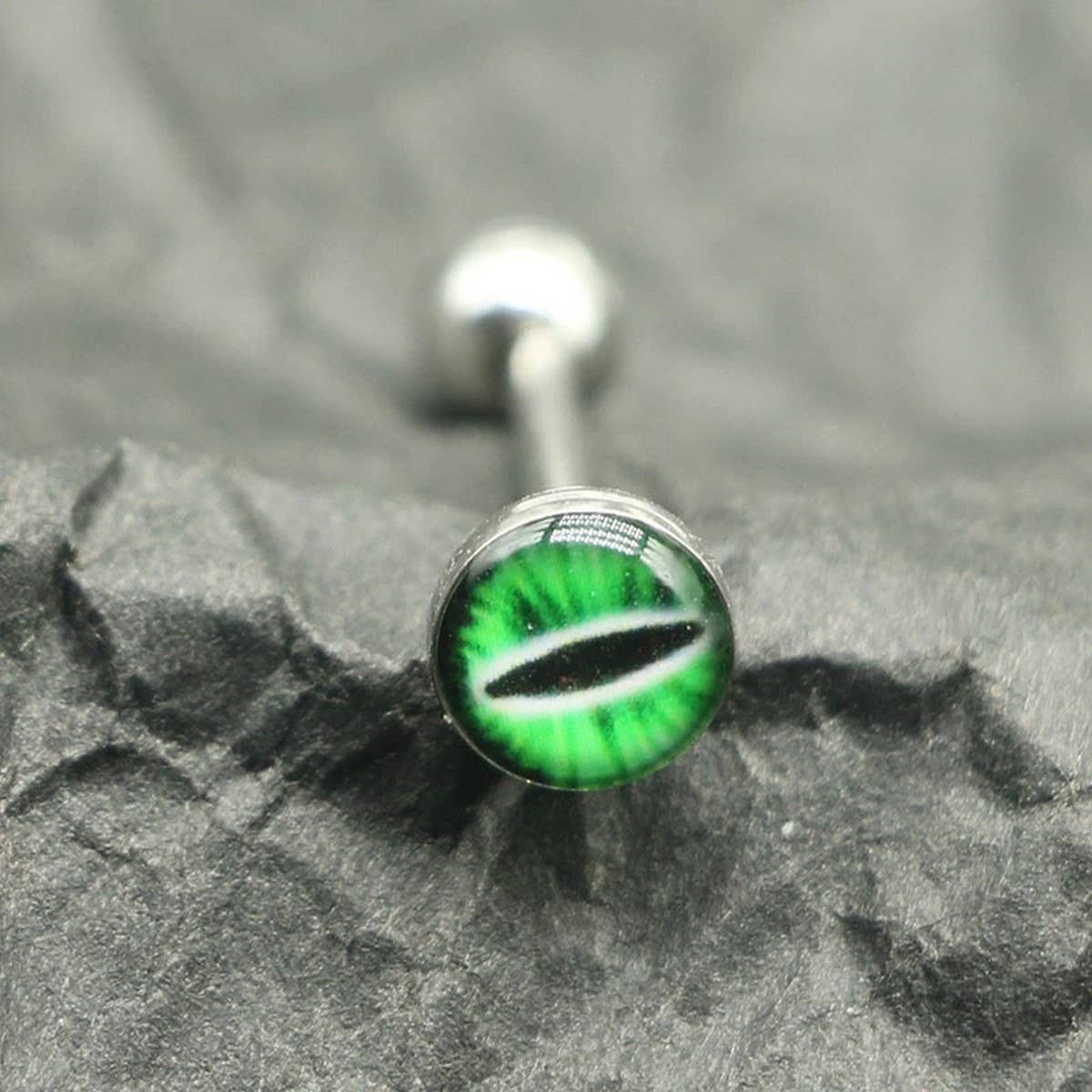Colorful Eye Tongue Stud Stainless Steel Piercing