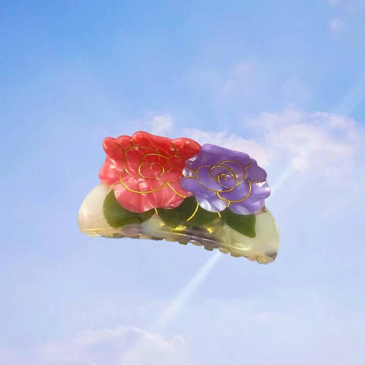 Vintage Lotus Mushroom Sweet Hair Clip