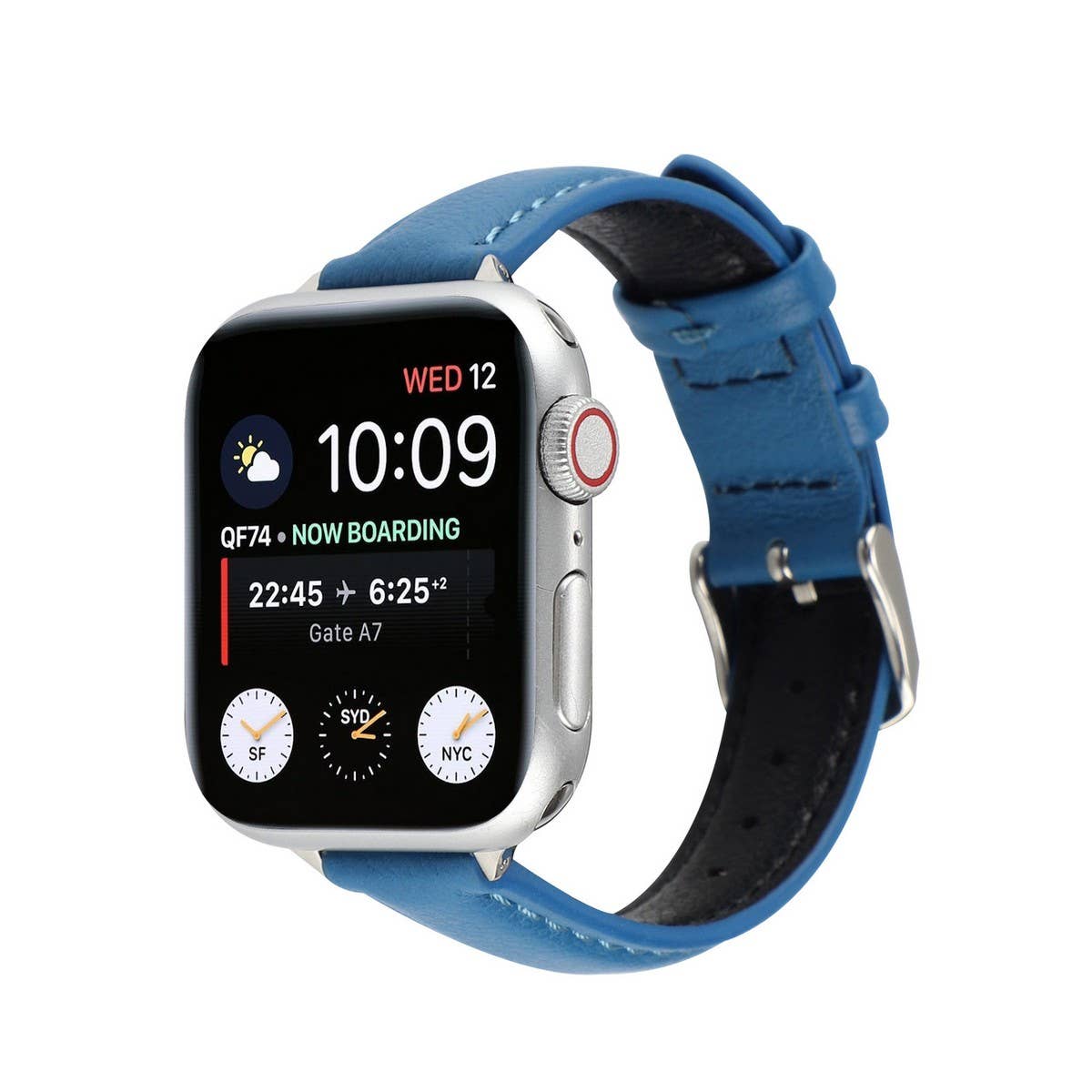 IWATCH9-1SE WOMEN'S APPLE WATCH8 SLIM LEATHER STRAP