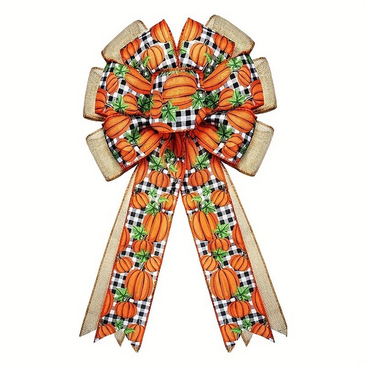 CWMM10253_ST. PATRICK DAY THANKSGIVING BOW WREATH FALL DECOR