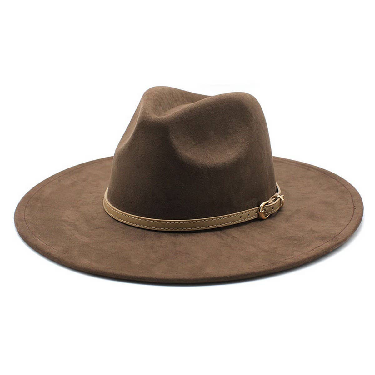 SUEDE HAT FLAT BRIM HAT FLAT BRIM GENTLEMAN HAT_CWAH2527