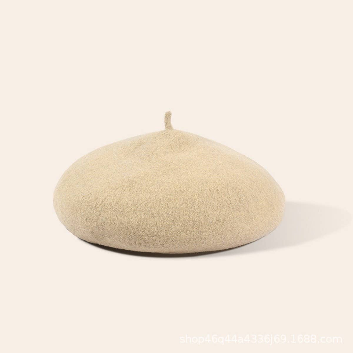 CWAH04556_GIRLS RED BERET WINTER WARM FASHION HAT