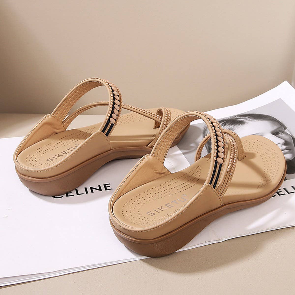 CROSS STRAP COMFORTABLE CASUAL SANDALS SLIPPERS