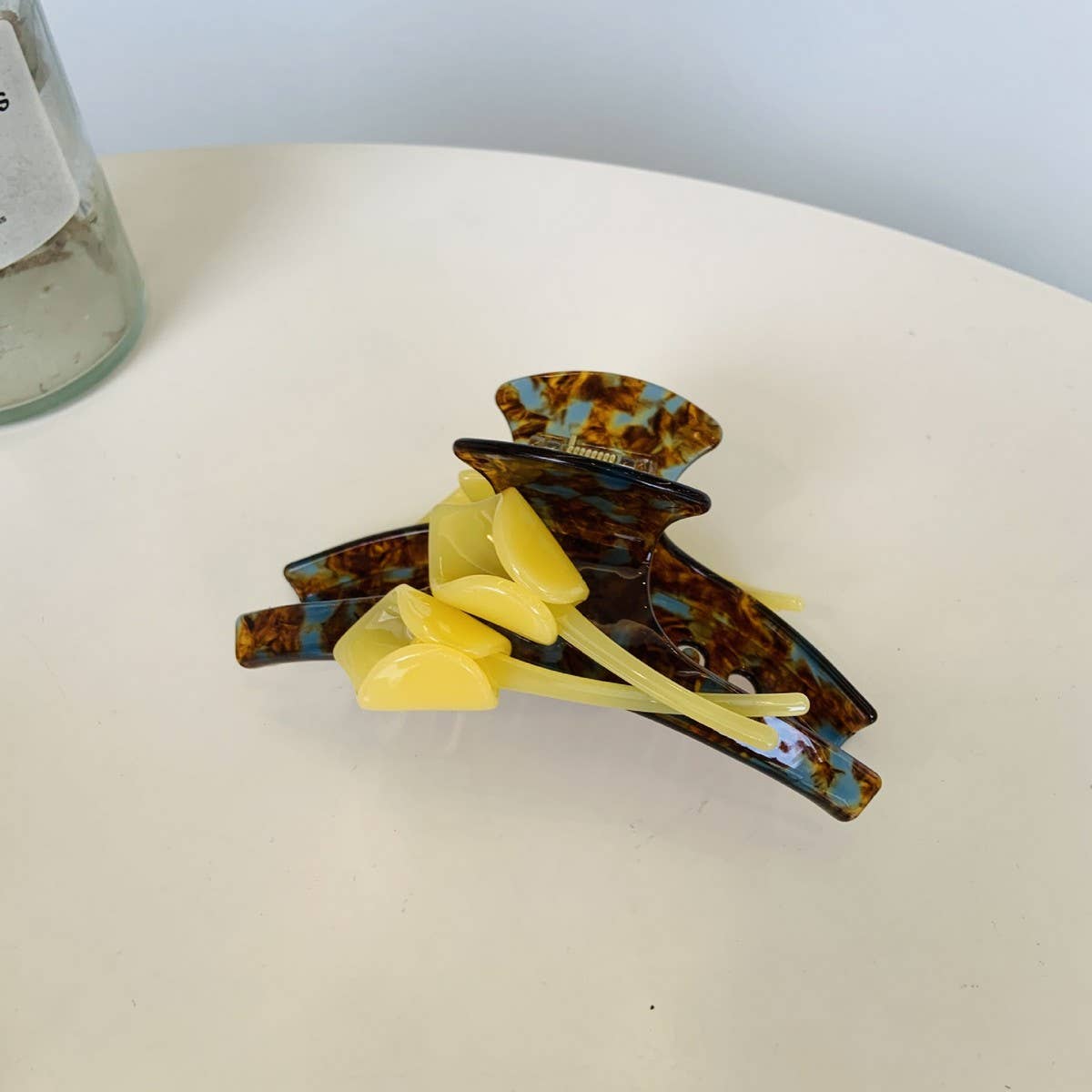 CWAHA1517_CALLA FLOWERS WITH FRENCH TEMPERAMENT HAIR CLIP