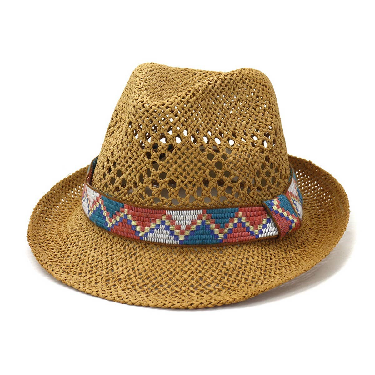 SPRING AND SUMMER HAND KNITTED PANAMA HAT_CWAH1255
