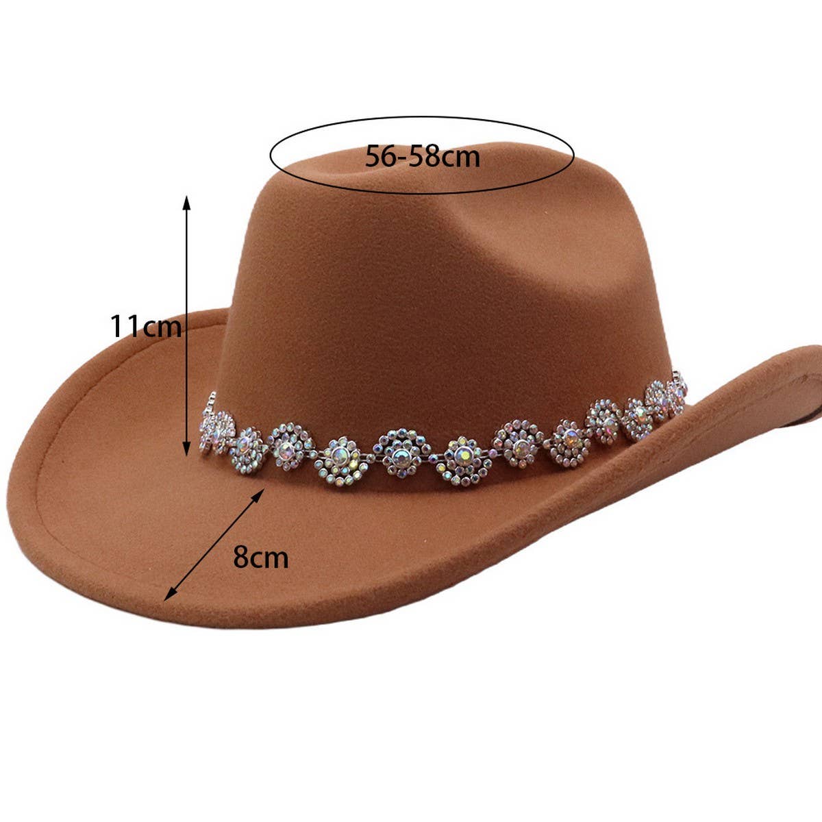 Men & Women Ethnic Style Polyester Cowboy Hat_CWAH04362