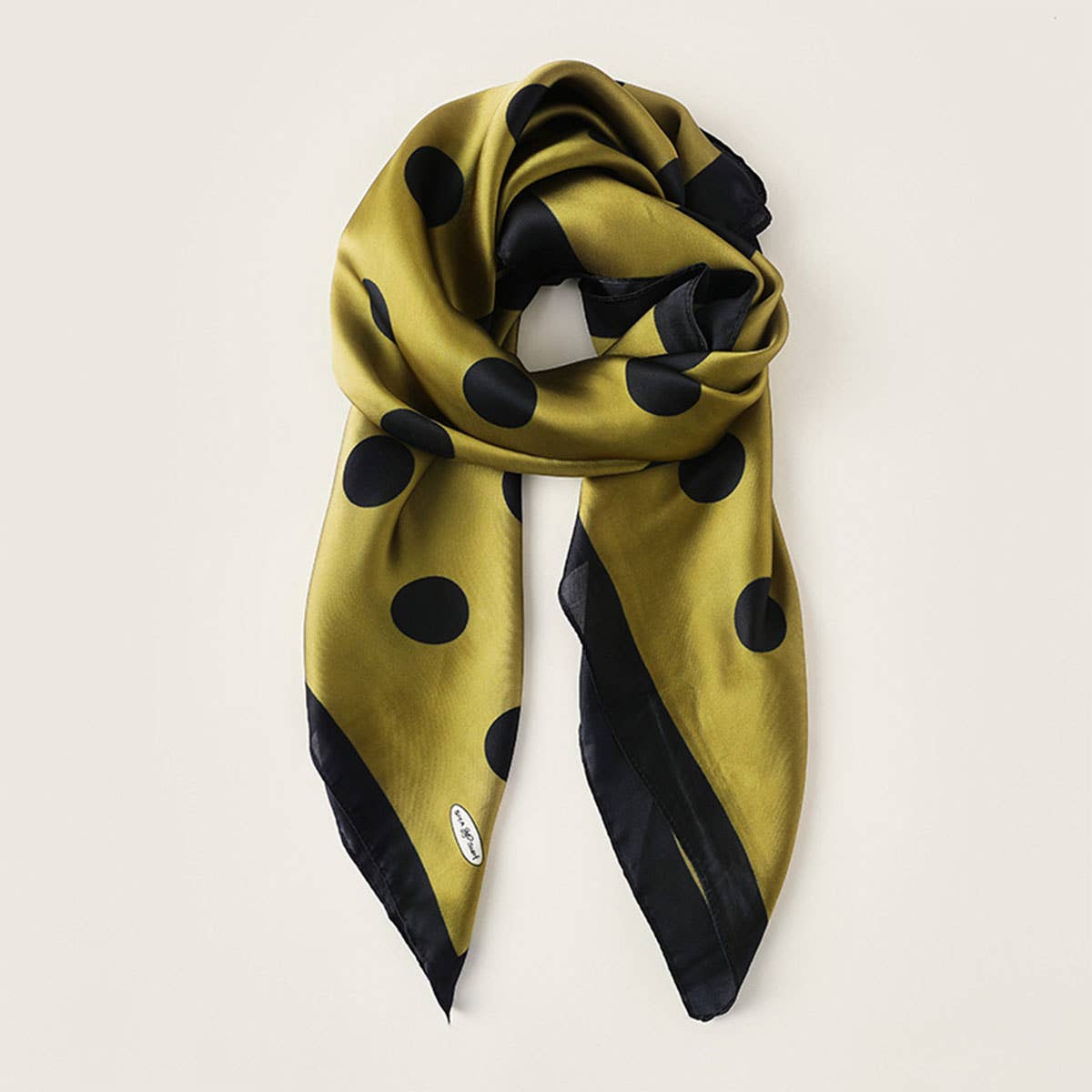 Women?™s 35" Polka Dot Silky Wrap Neck Scarf
