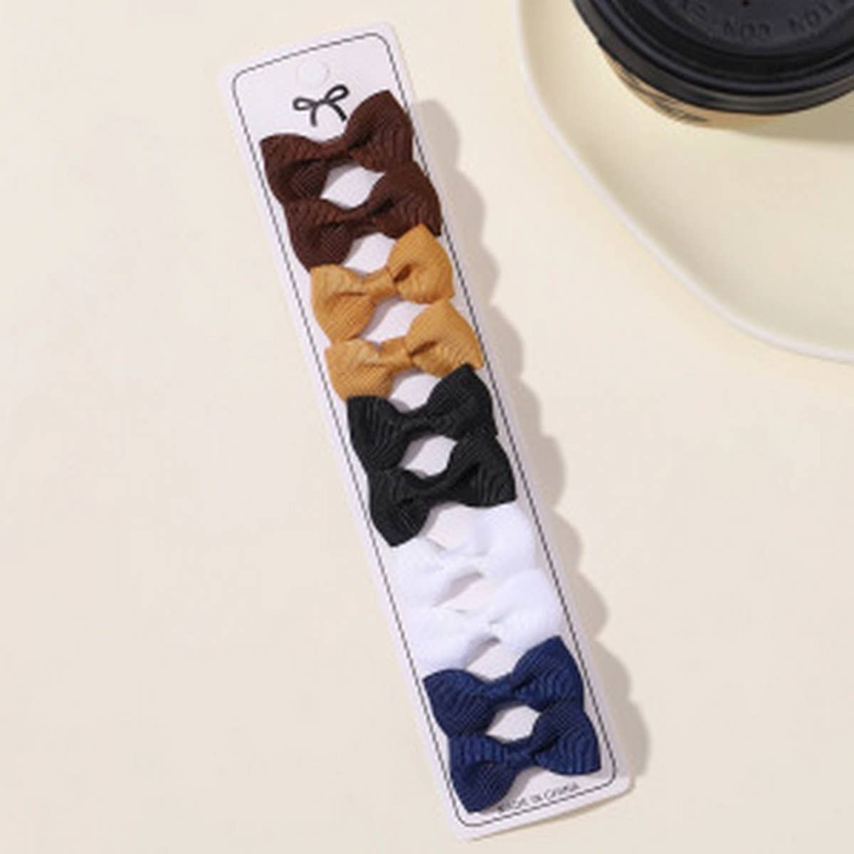 Kids Bow Hair Clips with Neck Bow Design