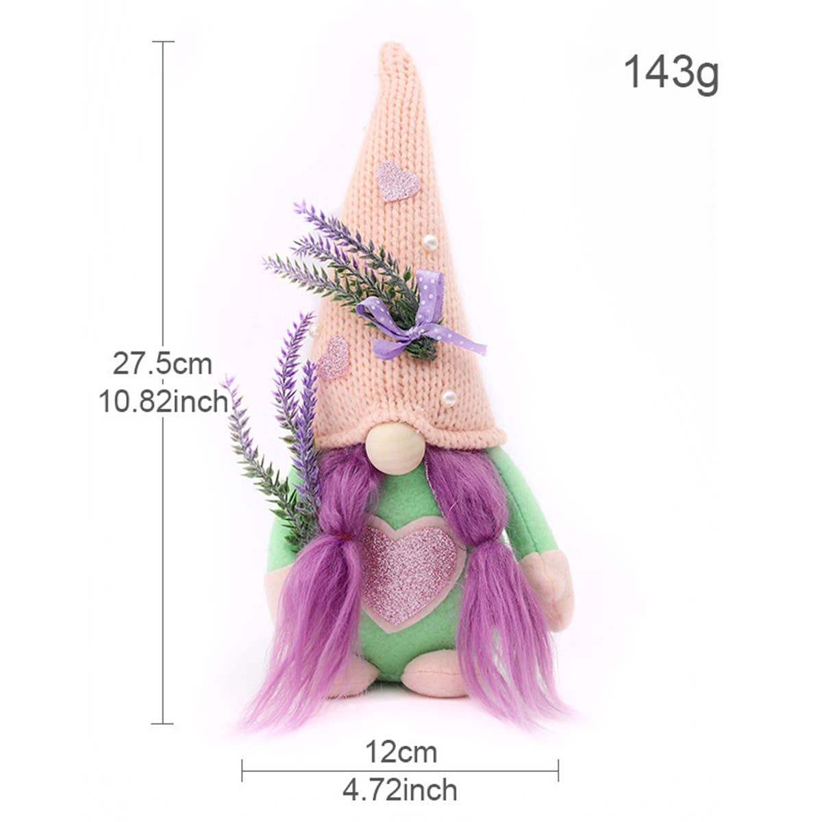 CWMM9522_MOTHER'S DAY LAVENDER LOVE CREATIVE RUDOLPH DOLL