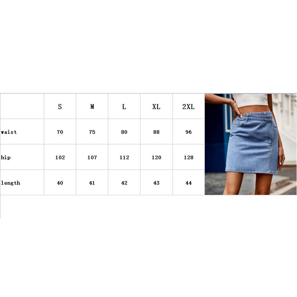 Fashion irregular waist design denim short skirt