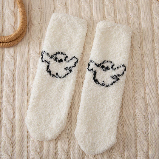 HALLOWEEN THICKENED CORAL FLEECE SOCKS