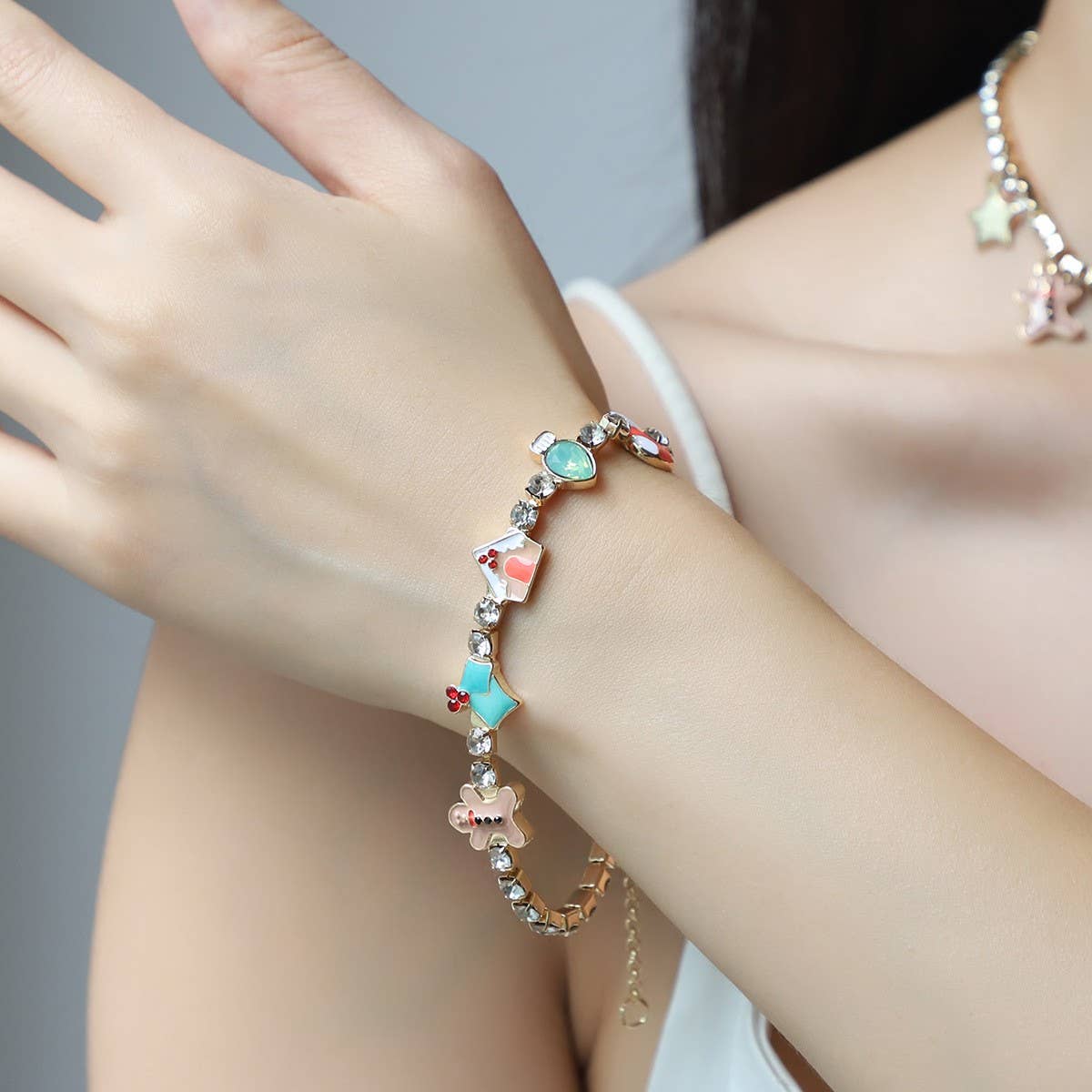 CHRISTMAS COLLECTION NECKLACE AND EARRING SET