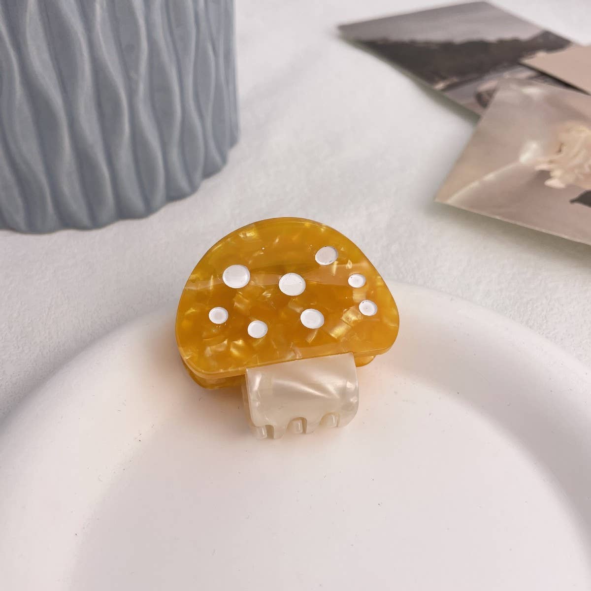 Cute Red Mushroom Hair Claw Clip, Acetate Style_CWAHA0565