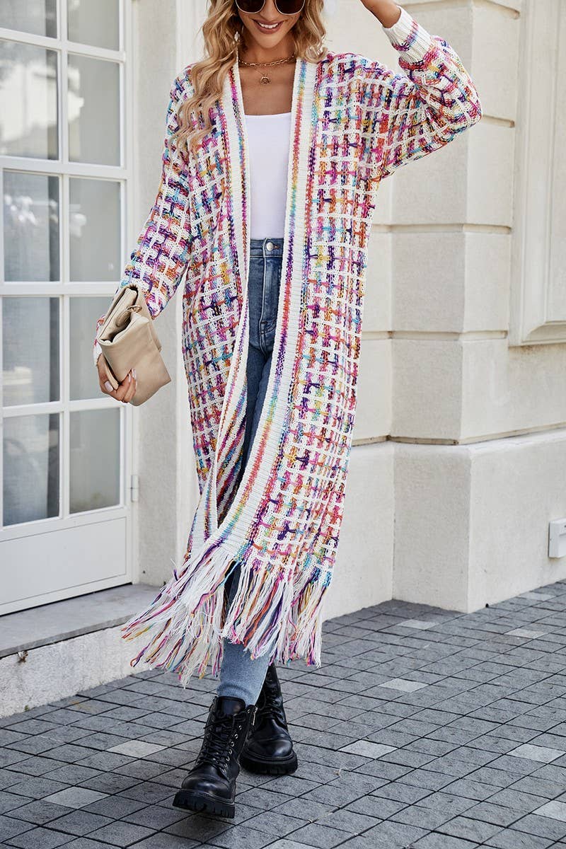 CWOCAL0506_Long Sleeve Casual Open Front Cardigan Sweater