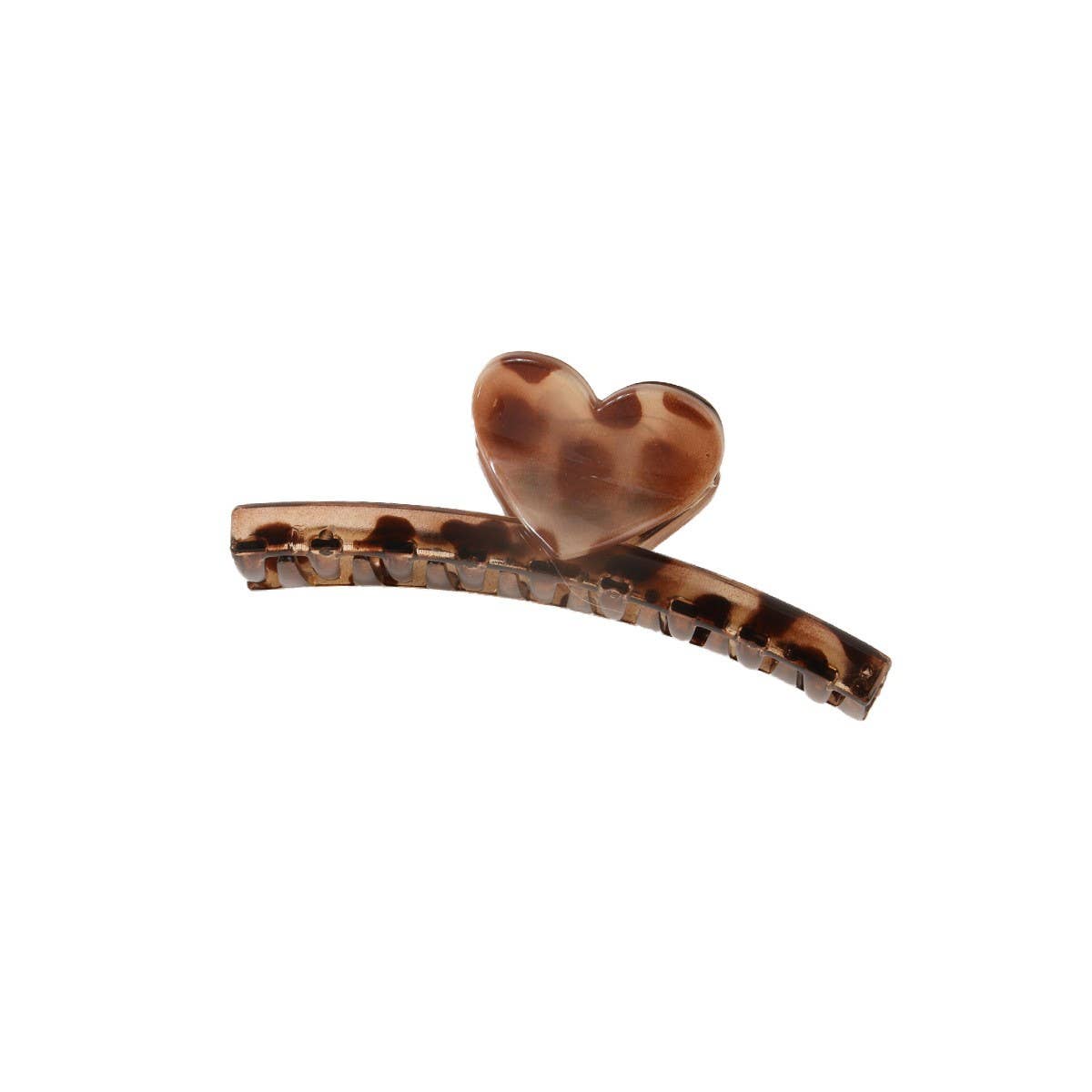 CWAHA07436_LEOPARD HEART HAIR CLAW CLIP FOR WOMEN LARGE