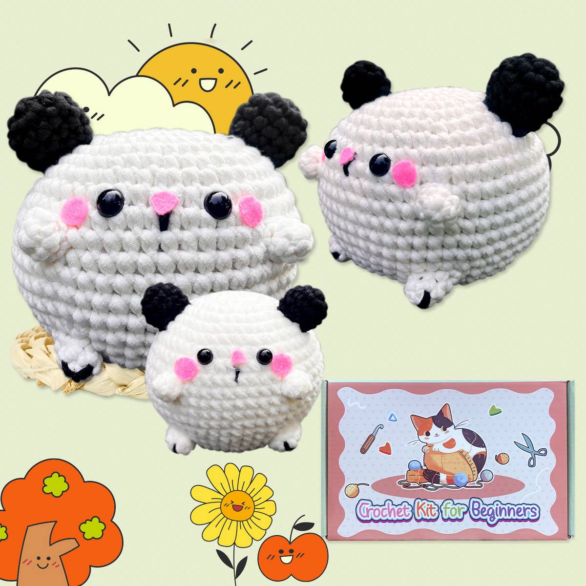 CUTE PUPPY DOLL CROCHET MATERIAL KIT