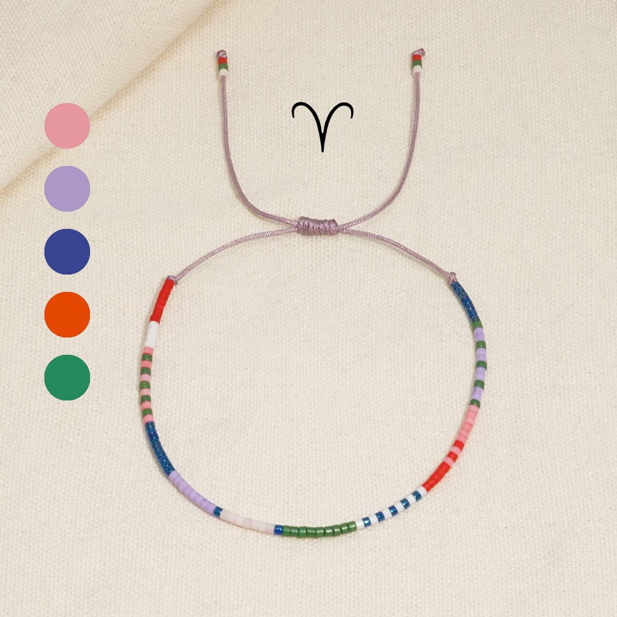 ZODIAC HAND-WOVEN BEADED BRACELET_CWMM3856