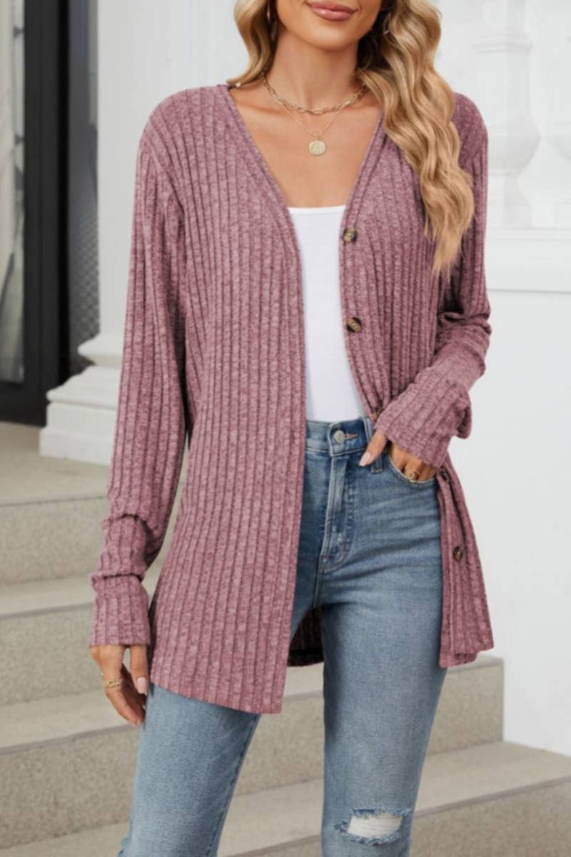 CWOCAL2137_WINTER BUTTON-UP LONG SLEEVE SWEATER CARDIGAN