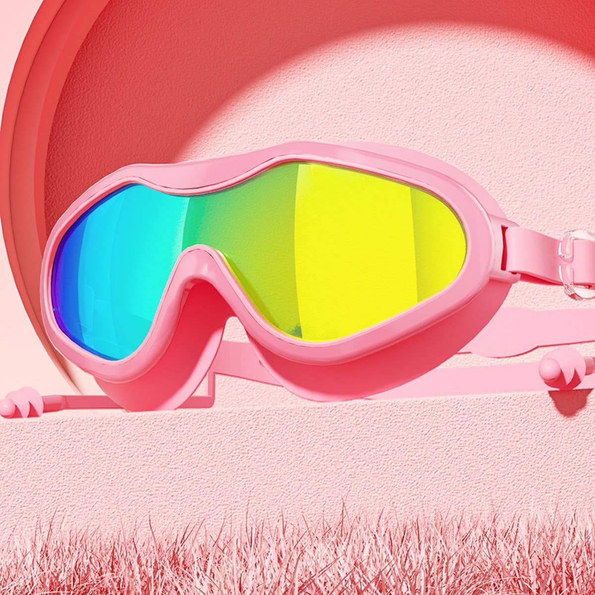 Adult HD Anti-Fog Swim Goggles ??Large Frame_CWMM6628