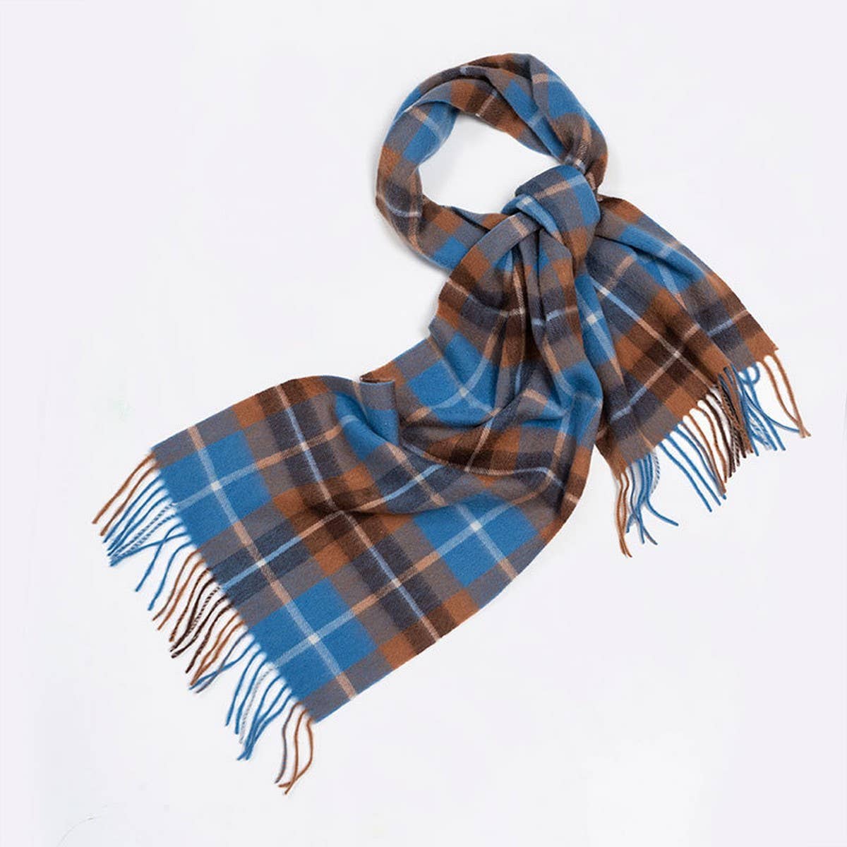 100% Wool Plaid Scarf - Unisex Warm Winter Wrap_CWASC2346